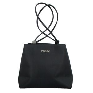 Vintage Y2K Little Black Bag by DKNY Double Strap Nylon